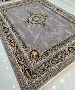فرش ماشینی 500 شانه کاشان طرح ورساچ طوسی (2)