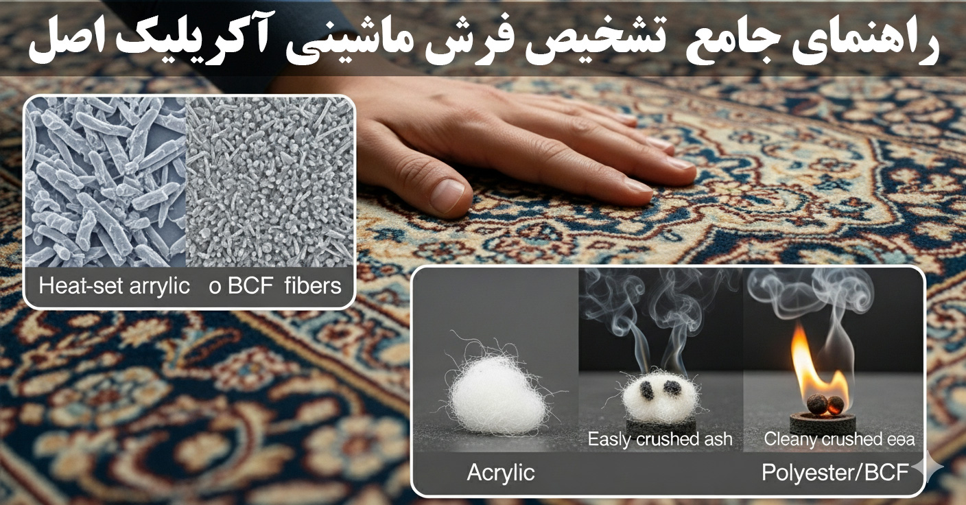 راهنمای جامع و کامل تشخیص فرش ماشینی آکریلیک اصل