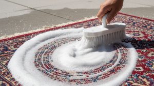 راهنمای کامل شستشوی فرش ماشینی در منزل (قدم به قدم + تصویری)