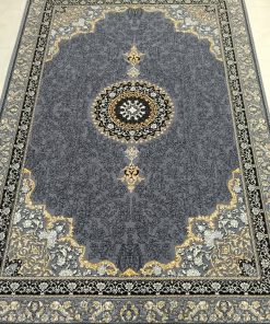 فرش ماشینی ۵۰۰ شانه کاشان طرح تاج طوسی؛ تبلور شکوه و هنر مدرن – فرش راحیل
