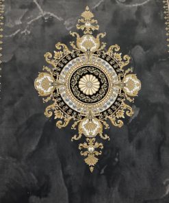 فرش ماشینی ۱۲۰۰ شانه کاشان طرح ژیوا دودی ابروبادی تراکم ۳۶۰۰ مدرن