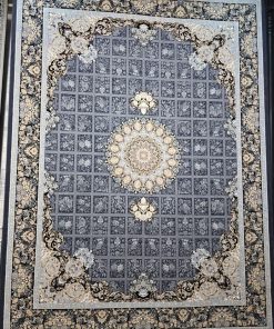 فرش ماشینی ۷۰۰ شانه کاشان طرح آرشیدا دلفینی – فرش راحیل