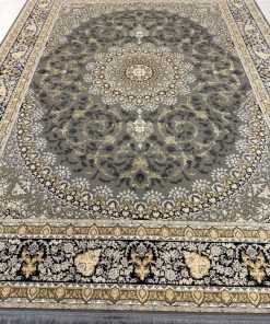 فرش ماشینی ۱۲۰۰ شانه کاشان طرح اوان دودی – فرش راحیل