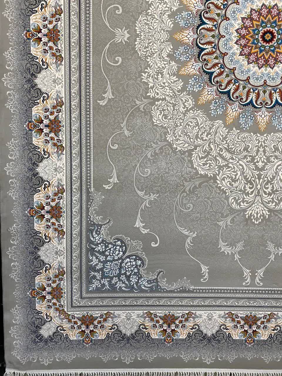 فرش ماشینی 700 شانه کاشان طرح دلاریس فیلی تراکم 2550