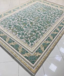 فرش ۱۲۰۰ شانه کاشان طرح رویا ترمه‌ای افشان گل برجسته تراکم ۳۶۰۰