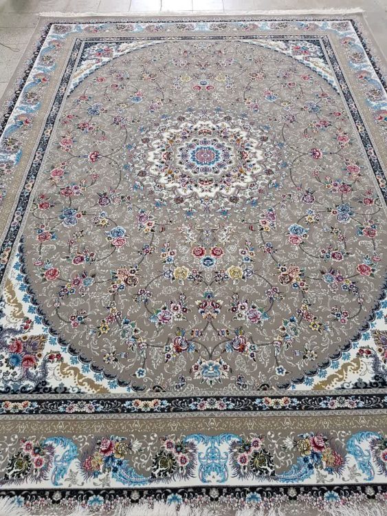 فرش ماشینی ۷۰۰ شانه کاشان طرح گلستان فیلی – فرش راحیل