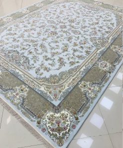فرش ماشینی ۱۵۰۰ شانه کاشان طرح مهراسا الماسی – فرش راحیل