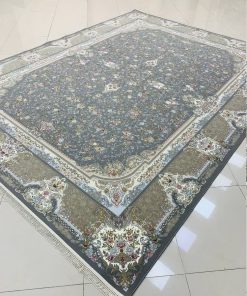 فرش ماشینی ۱۵۰۰ شانه کاشان طرح مهراسا طوسی – فرش راحیل
